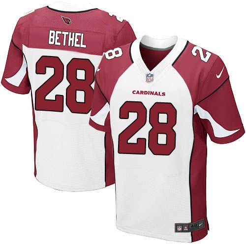 Nike Cardinals #28 Justin Bethel White Men's Stitched NFL Vapor Untouchable Elite Jersey